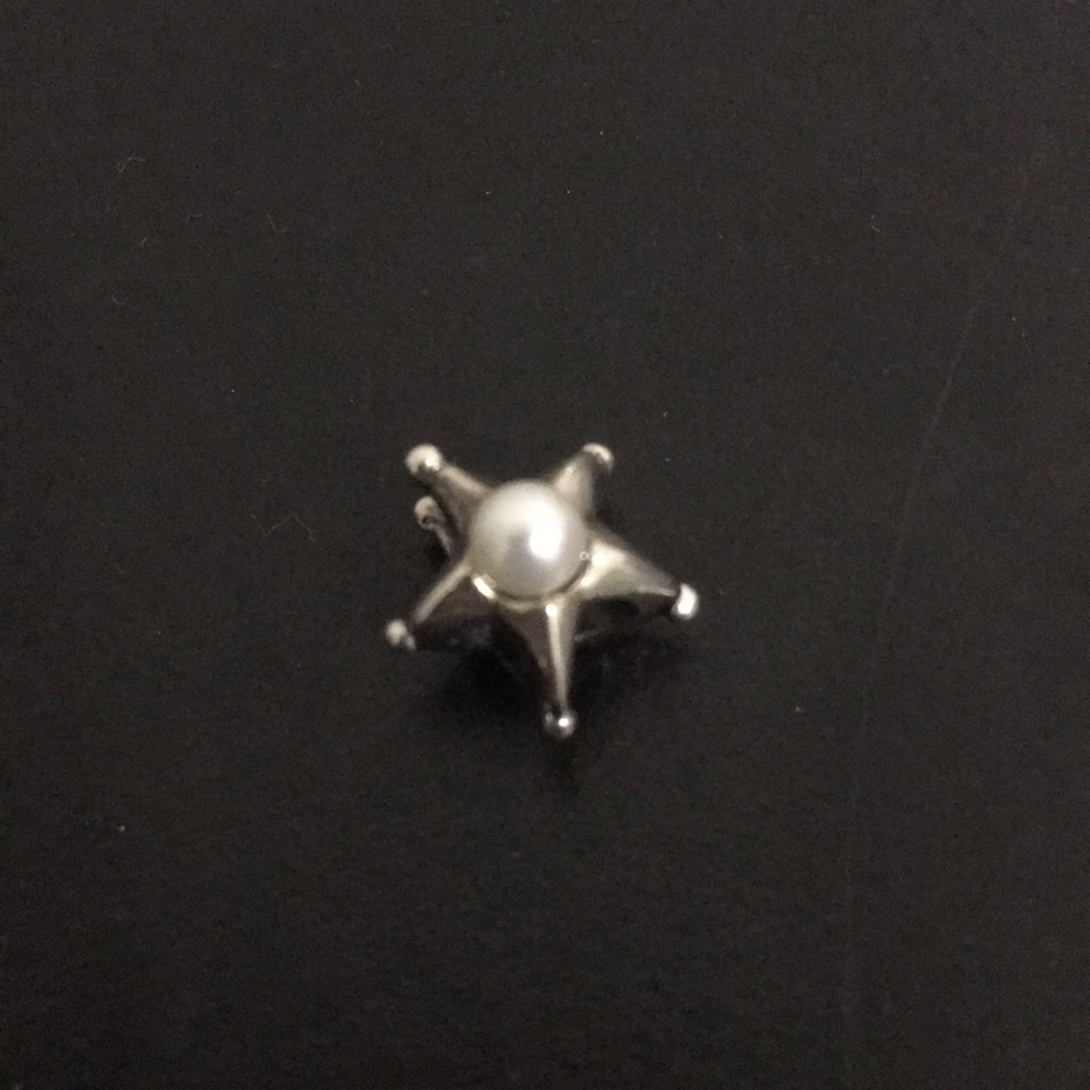 Trollbeads Silver Star with Pearl